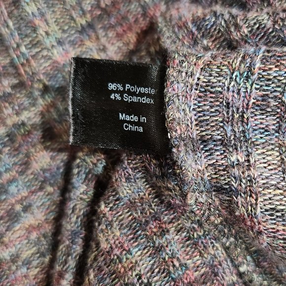 Lane Bryant Grey Marl Duster Over Piece Sweater Cardigan Size 22/24 - Picture 7 of 7